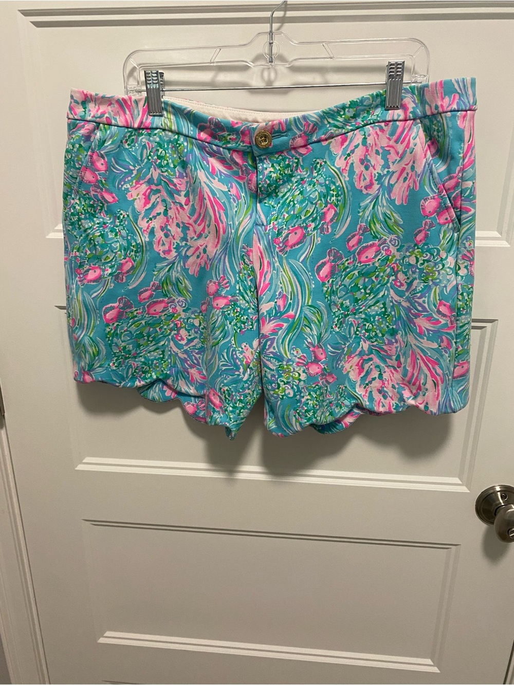 Lilly Pulitzer Turquoise Floral Print Short